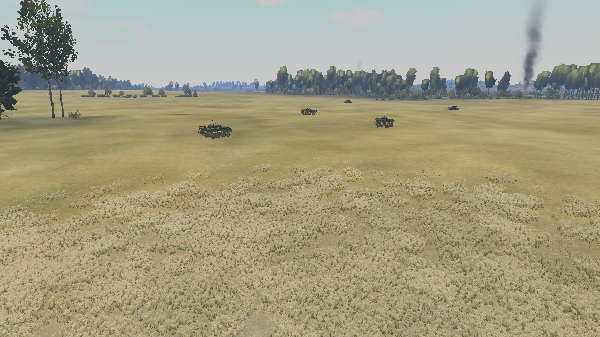 Mechanized forces escorted by Leopard 2A6Ms at full speed (Virtual
